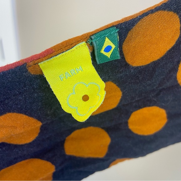 Farm Rio Strawberry Crop Top Tie Back P - Picture 4 of 6